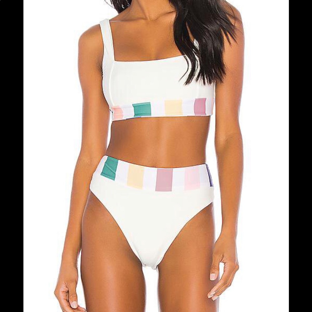 Beautiful white Tularosa Mack bathing suit